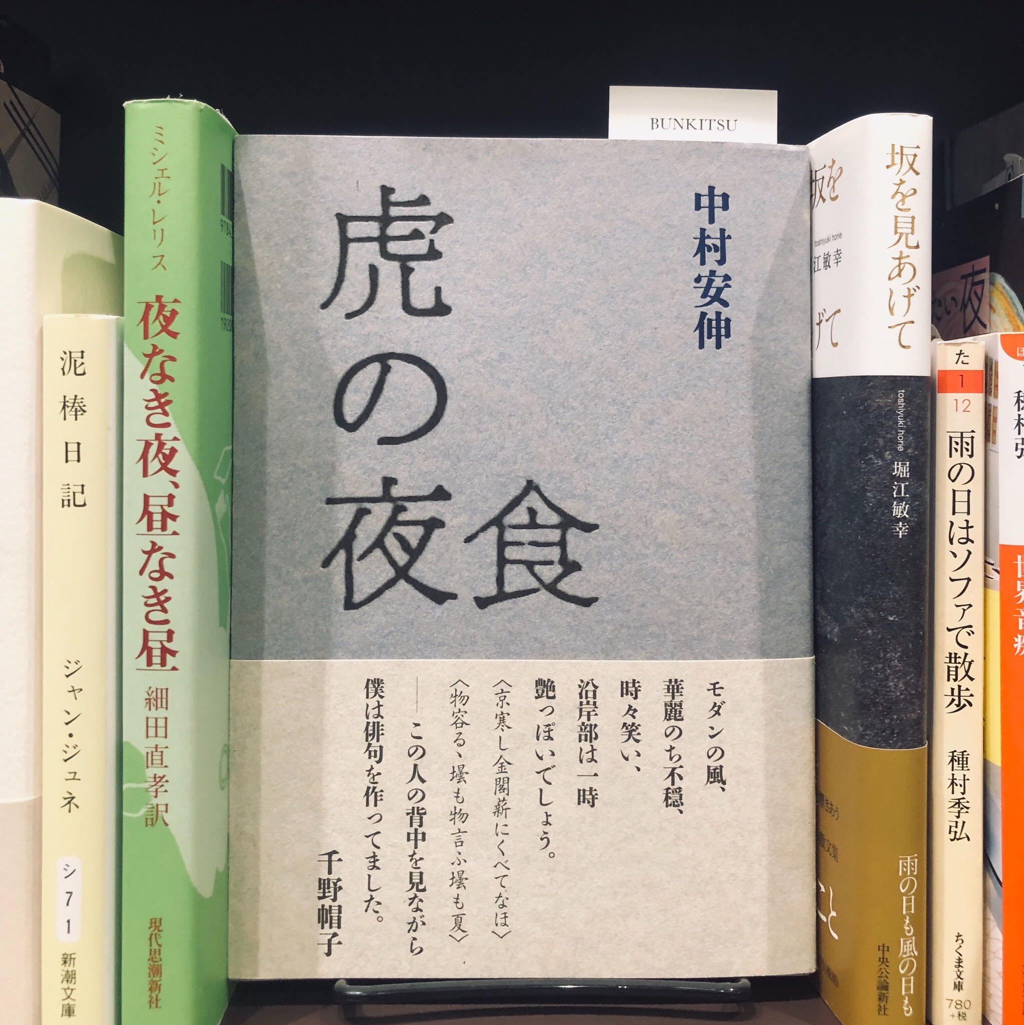 中村安伸『虎の夜食』（邑書林）