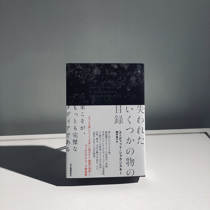 シャランスキー『失われたいくつかの物の目録』(河出書房新社)